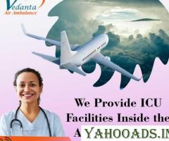 Take Advanced-Care Vedanta Air  Ambulance Service in Raipur for the Fastest Patient Transfer