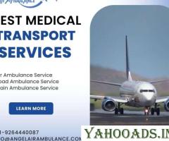 Avail Angel Air Ambulance Service in Raigarh Life Care Medical Team